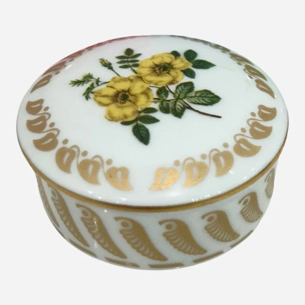 1980‎ Empress Josephine Rose Garden Porcelain Trinket Box Limited Edition